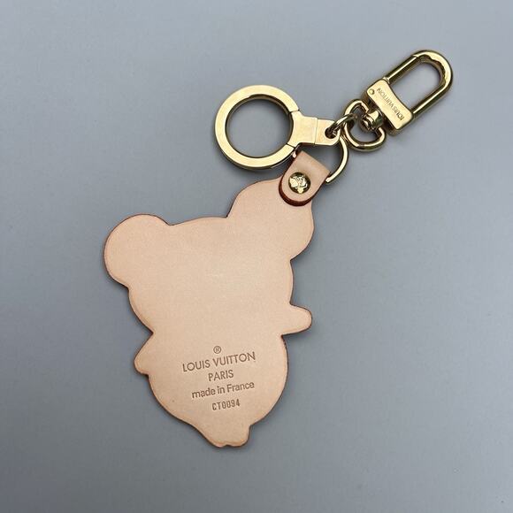 Louis Vuitton Takashi Murakami Vachetta Leather Panda Bag Charm Key Chain - Picture 8 of 8